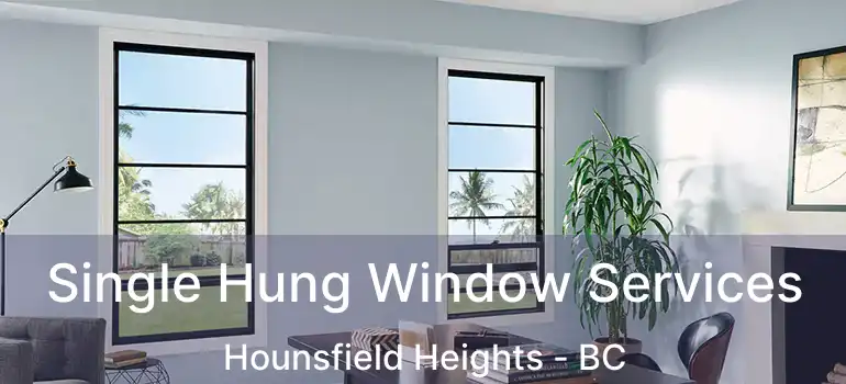  Single Hung Window Services Hounsfield Heights - BC