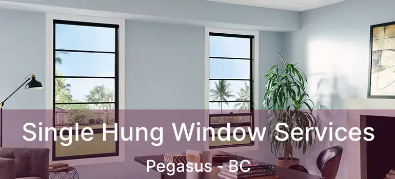  Single Hung Window Services Pegasus - BC