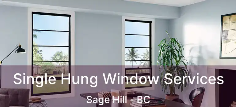  Single Hung Window Services Sage Hill - BC