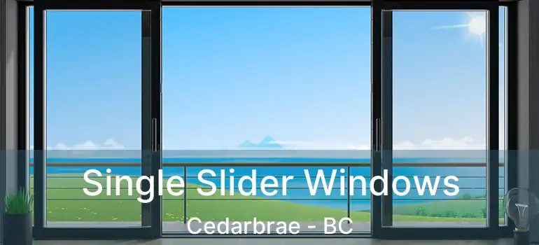  Single Slider Windows Cedarbrae - BC