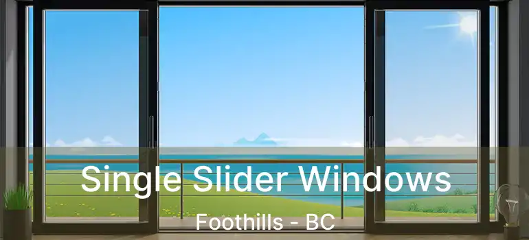  Single Slider Windows Foothills - BC