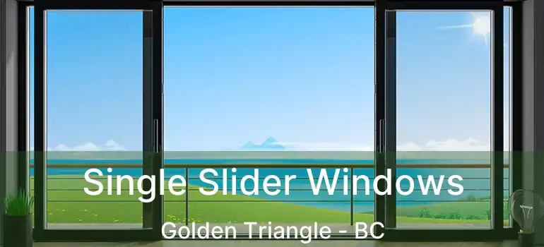  Single Slider Windows Golden Triangle - BC