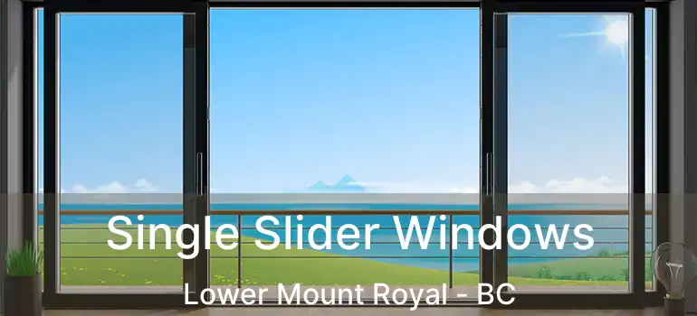  Single Slider Windows Lower Mount Royal - BC