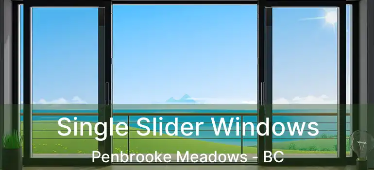 Single Slider Windows Penbrooke Meadows - BC