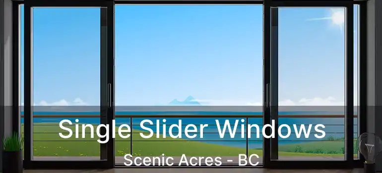  Single Slider Windows Scenic Acres - BC