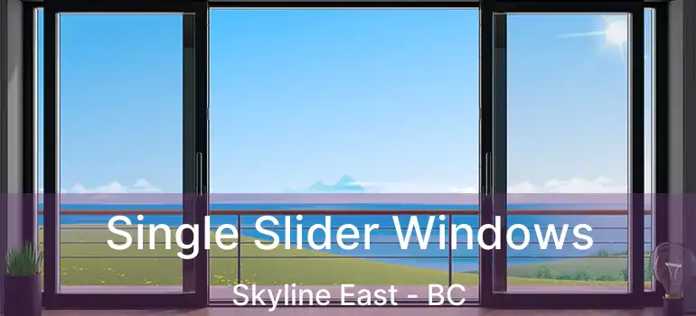  Single Slider Windows Skyline East - BC