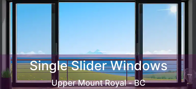  Single Slider Windows Upper Mount Royal - BC