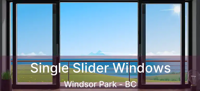  Single Slider Windows Windsor Park - BC
