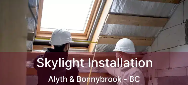  Skylight Installation Alyth & Bonnybrook - BC