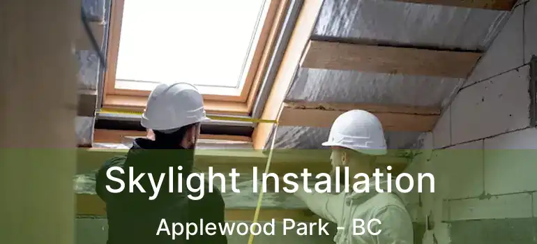  Skylight Installation Applewood Park - BC