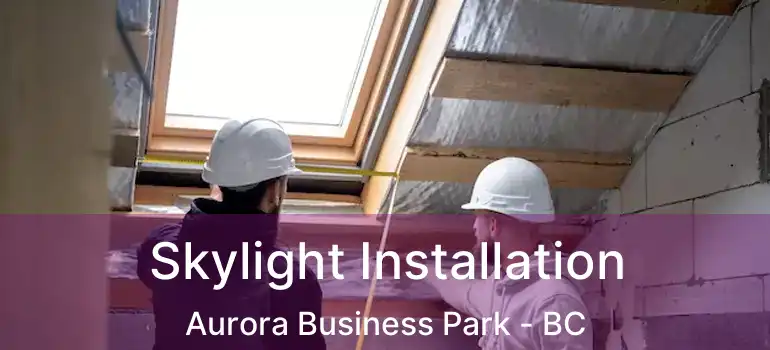  Skylight Installation Aurora Business Park - BC