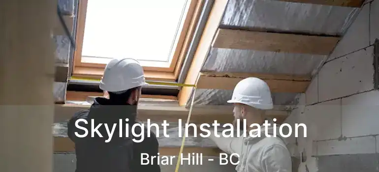  Skylight Installation Briar Hill - BC