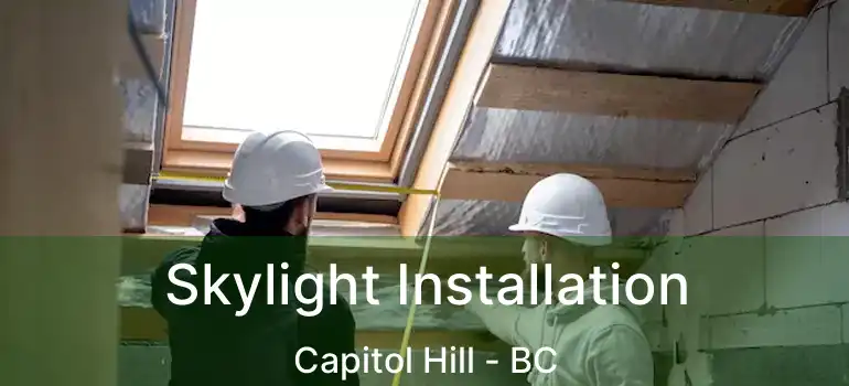  Skylight Installation Capitol Hill - BC