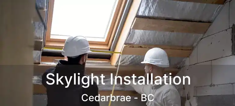  Skylight Installation Cedarbrae - BC
