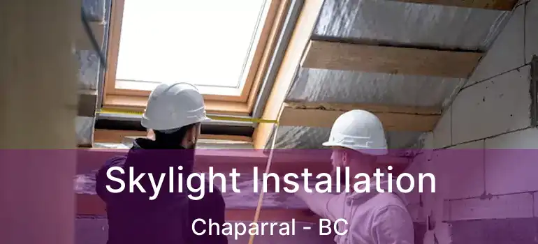  Skylight Installation Chaparral - BC