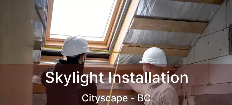  Skylight Installation Cityscape - BC