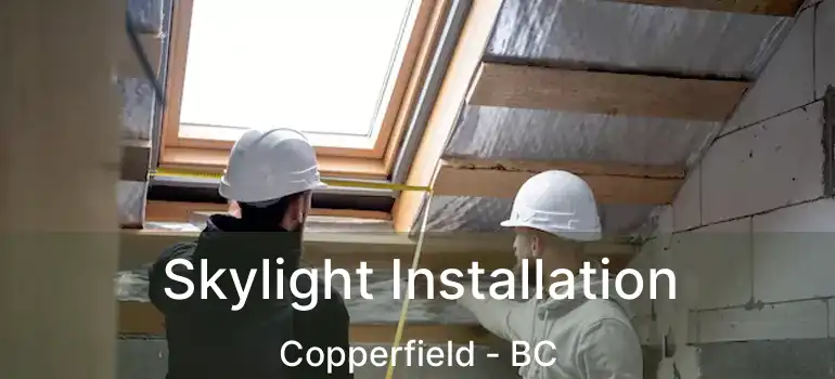  Skylight Installation Copperfield - BC