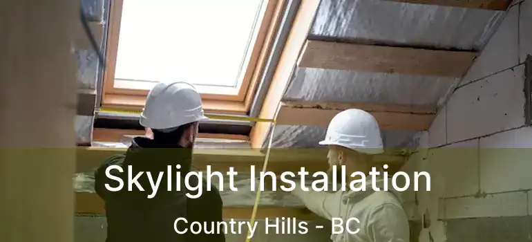  Skylight Installation Country Hills - BC
