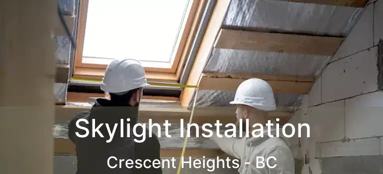  Skylight Installation Crescent Heights - BC