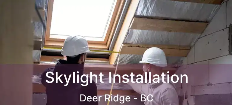  Skylight Installation Deer Ridge - BC