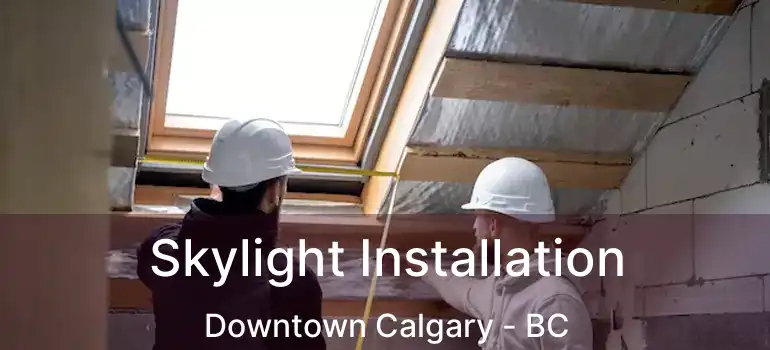  Skylight Installation Downtown Calgary - BC