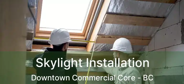  Skylight Installation Downtown Commercial Core - BC
