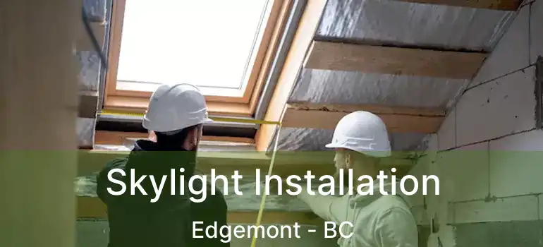  Skylight Installation Edgemont - BC