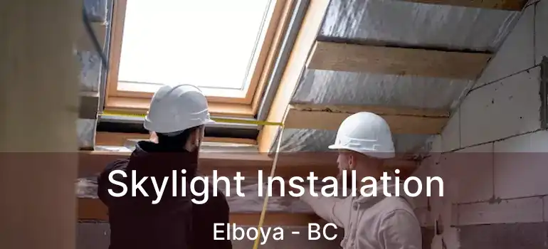  Skylight Installation Elboya - BC