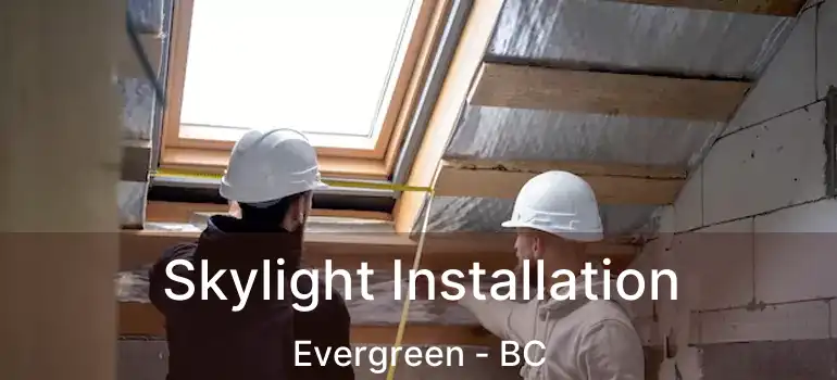  Skylight Installation Evergreen - BC