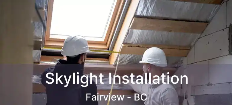  Skylight Installation Fairview - BC