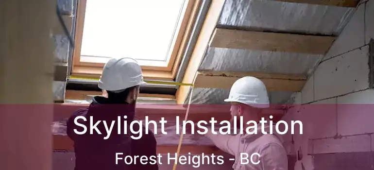  Skylight Installation Forest Heights - BC