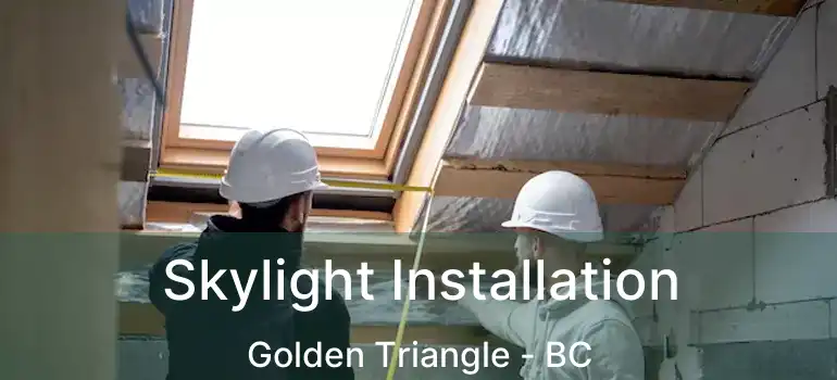  Skylight Installation Golden Triangle - BC
