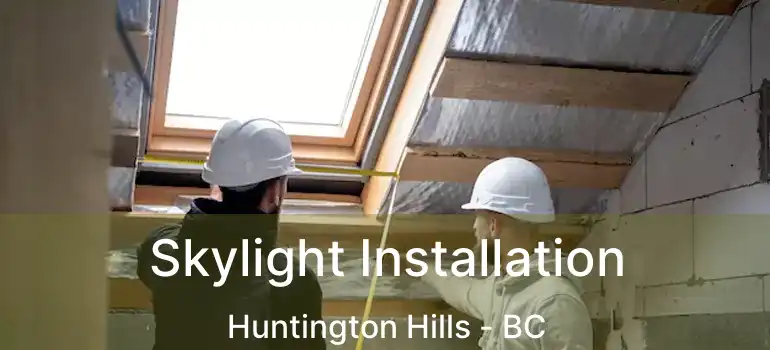  Skylight Installation Huntington Hills - BC
