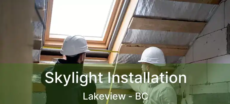  Skylight Installation Lakeview - BC
