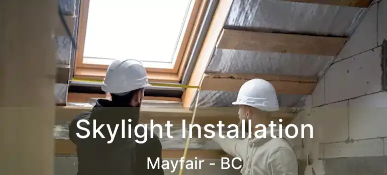  Skylight Installation Mayfair - BC