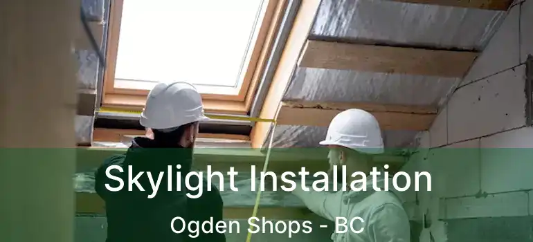  Skylight Installation Ogden Shops - BC