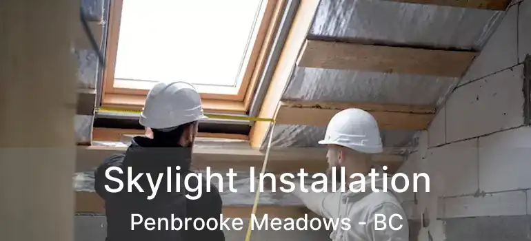  Skylight Installation Penbrooke Meadows - BC