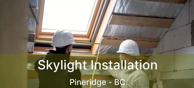  Skylight Installation Pineridge - BC