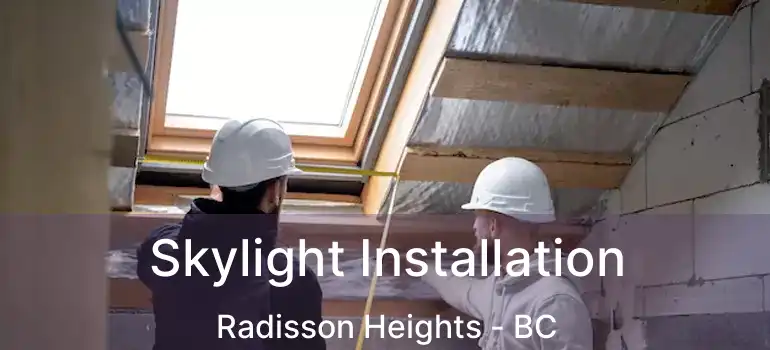  Skylight Installation Radisson Heights - BC