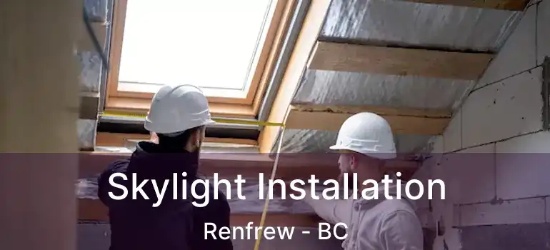  Skylight Installation Renfrew - BC