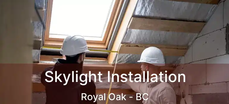  Skylight Installation Royal Oak - BC