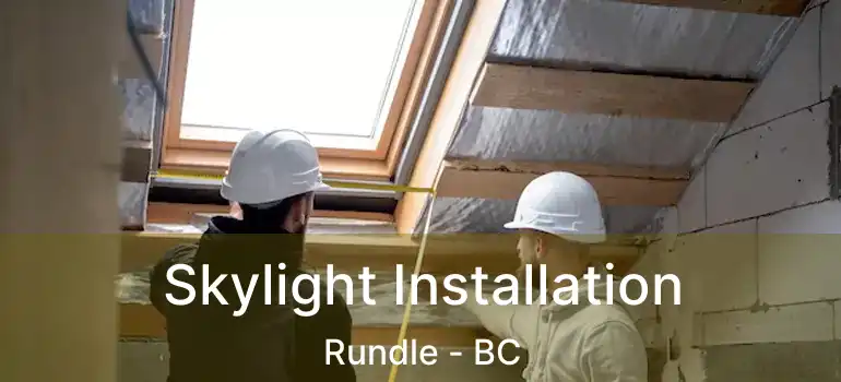  Skylight Installation Rundle - BC