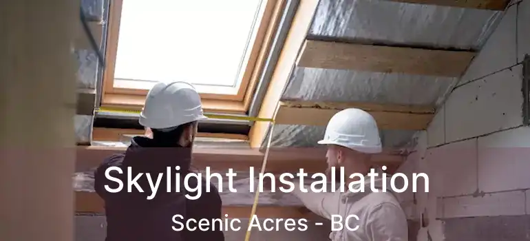  Skylight Installation Scenic Acres - BC