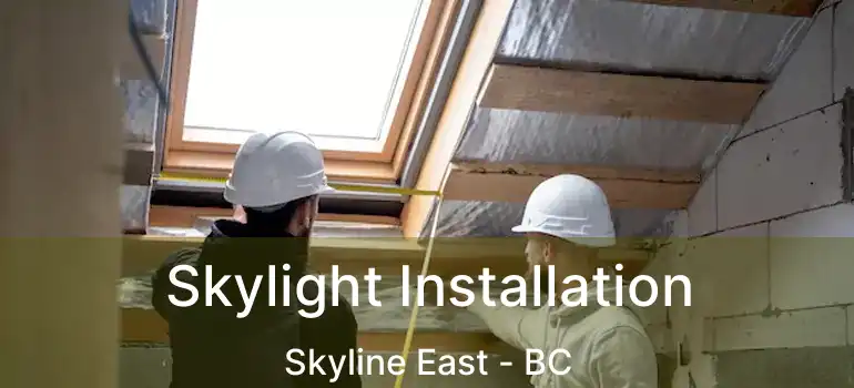  Skylight Installation Skyline East - BC