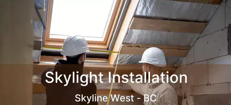  Skylight Installation Skyline West - BC