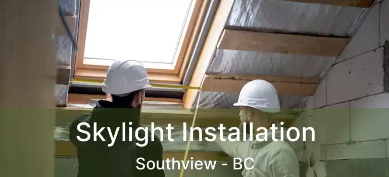  Skylight Installation Southview - BC