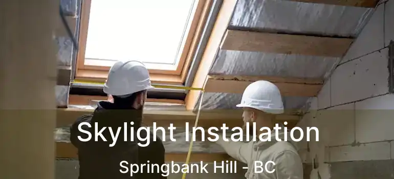  Skylight Installation Springbank Hill - BC