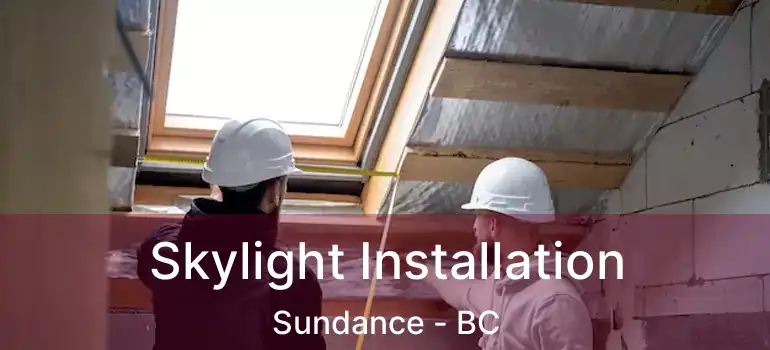  Skylight Installation Sundance - BC