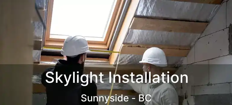  Skylight Installation Sunnyside - BC