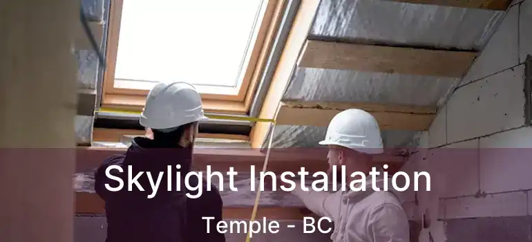  Skylight Installation Temple - BC